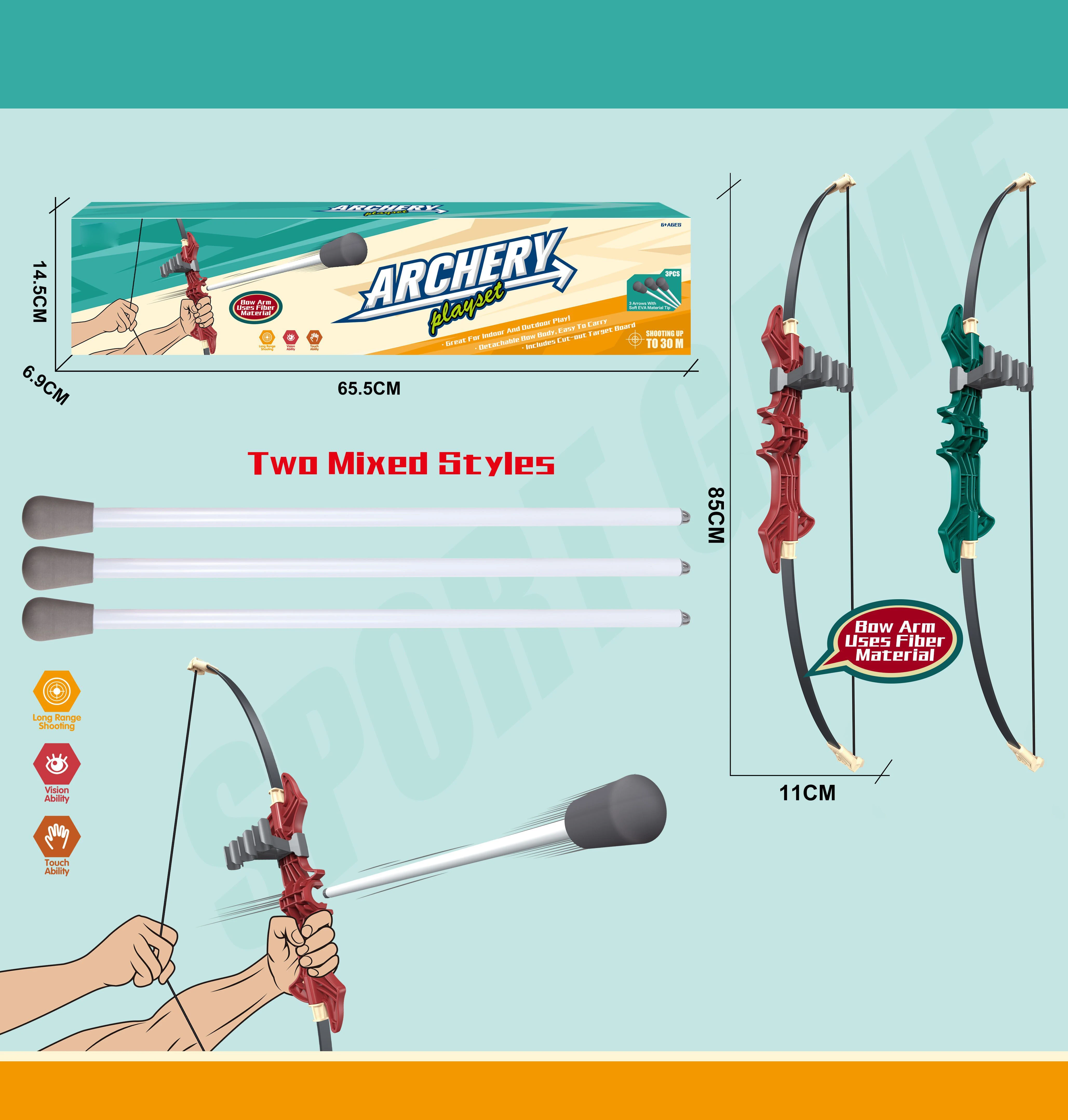 Amazon  kids outdoor toys plastic play game bow and arrow toys set