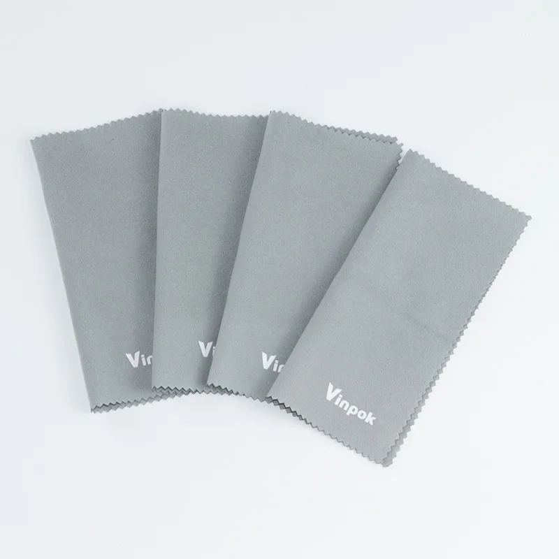 Manufacturer Silk screen print computer screen cleaning cloth microfiber double-sided fleece clean cloth wholesale