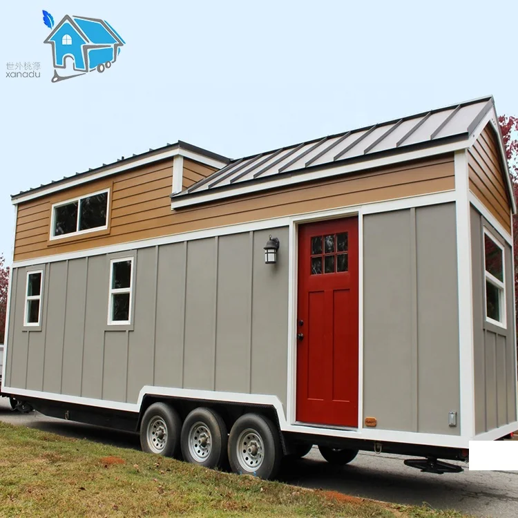 luxury hydraulic house trailer 20ft 40ft shipping container tiny house on wheel prefabricated cheap modular mobile home