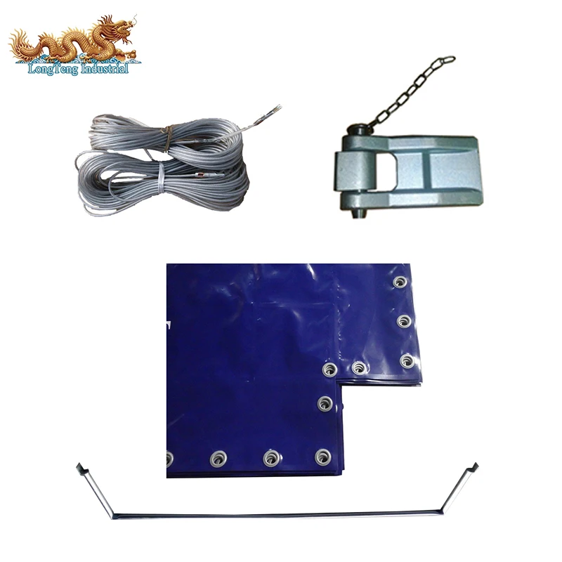 PVC Cover Soft Open Top Container Parts Tarpaulin Roof Accessories Bow Eyelets TIR Cable