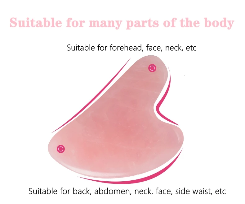 black natural jade Gua Sha Facial Tool for Self Care, Massage Tool for Face and Body Treatment