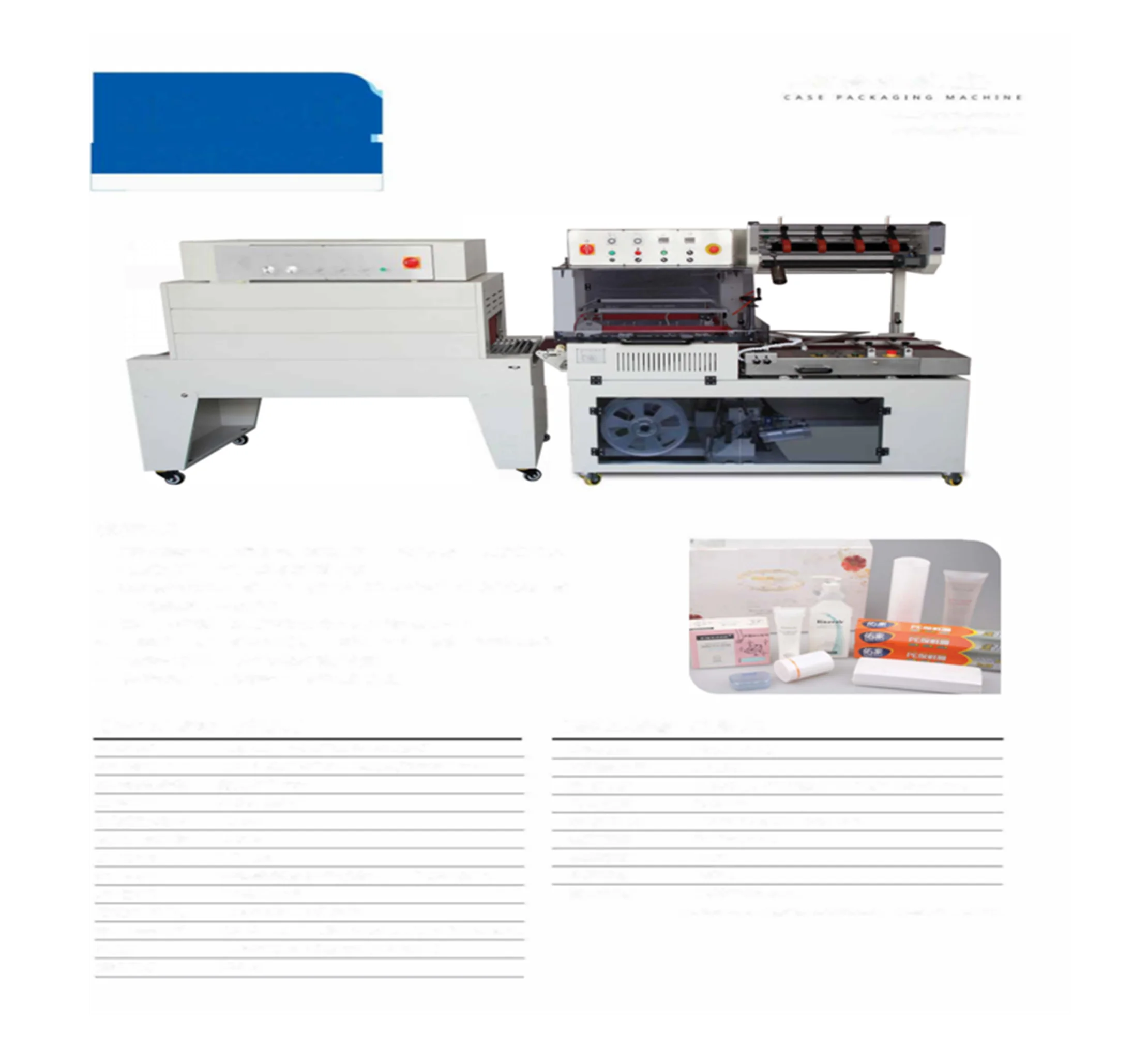 China factory sale export quality automatic thermal shrink packing machine