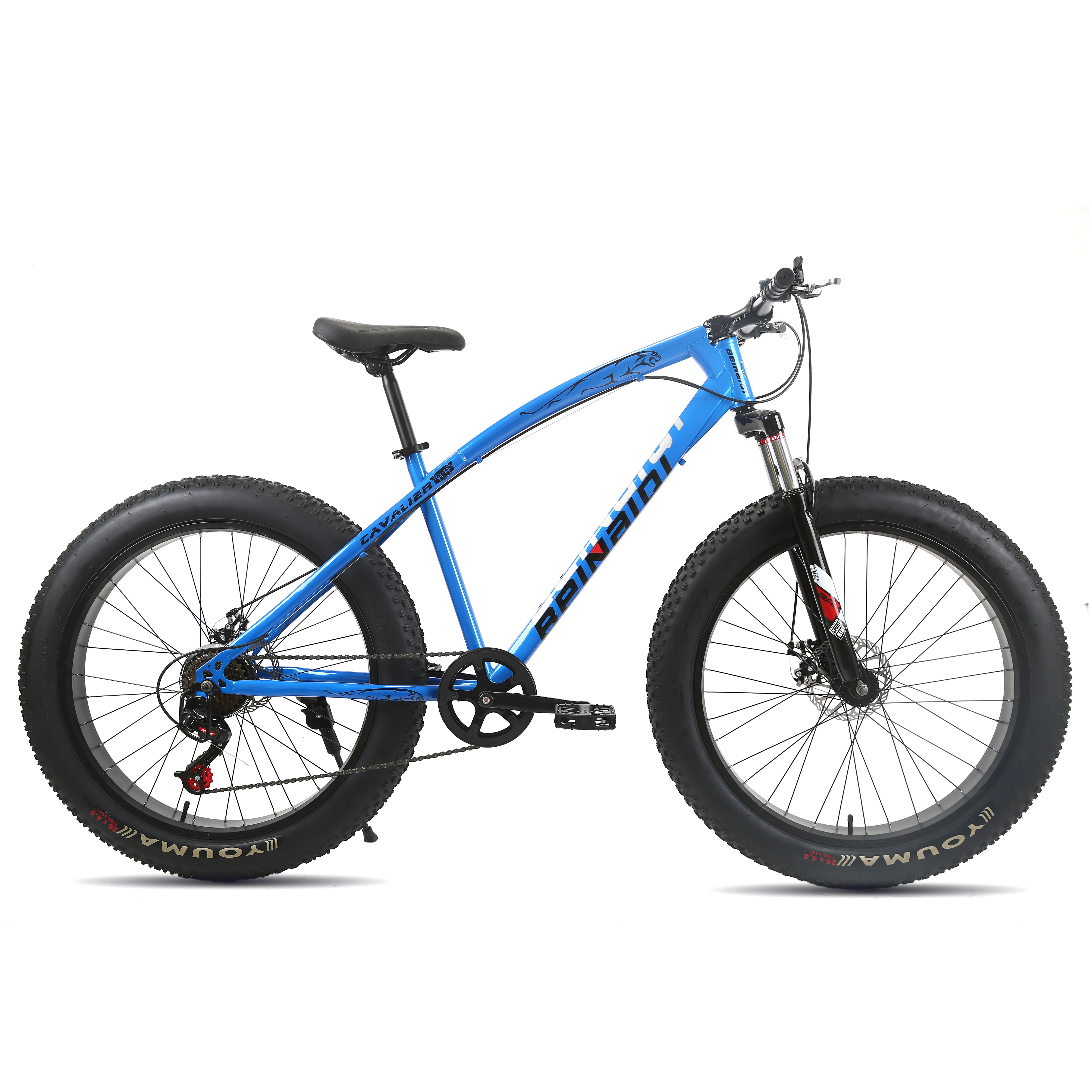 Wholesale 2024 New Fashion 20 & 26 Inch Aluminum Frame Snow Beach Bicycle with Disc Brake and Ordinary Pedal