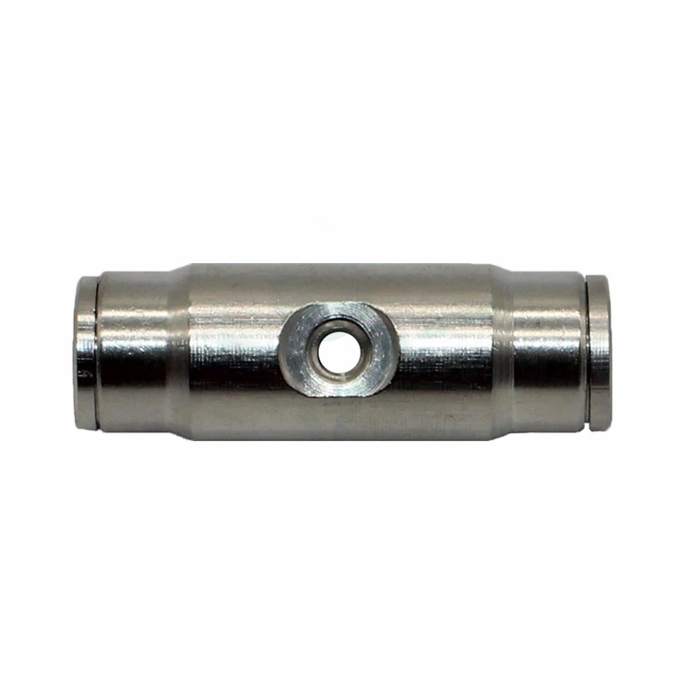 hot sales brass with nickel plating mist nozzle fitting Straight coupling for 2 fog nozzles