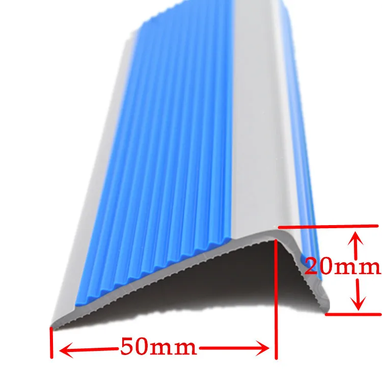 Anti slip PVC rubber stair nosing edge trim protective strip
