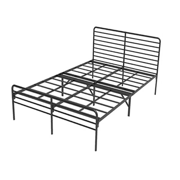 Adjustable Good quality camping single frame Wireless metal remote Comfortable bed with mattress