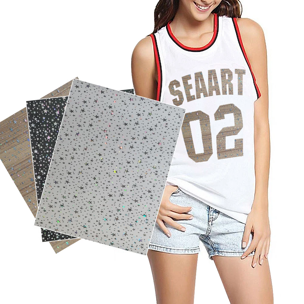 Special Cost Effective Turtle Shell Pattern Stretchy Heat Transfer Vinyl Factory in Guangzhou PU Vinyl Film 1 Roll Clothing High