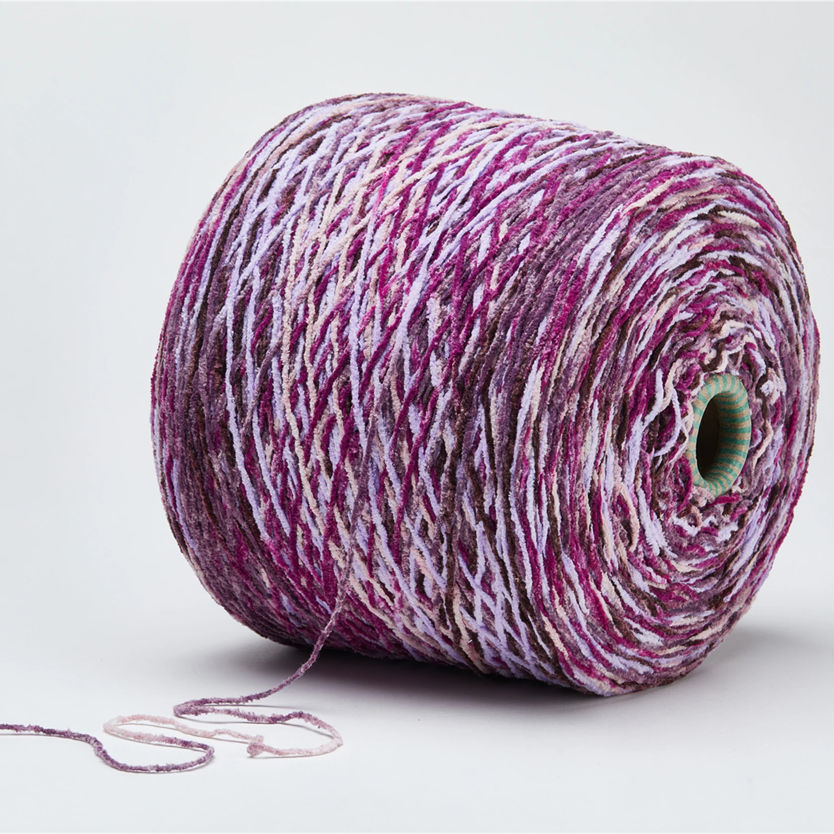 1/4.5 нм синель пряжа, космическая окрашенная гладкая синель бархатная пряжа 100% полиэстер необычная пряжа