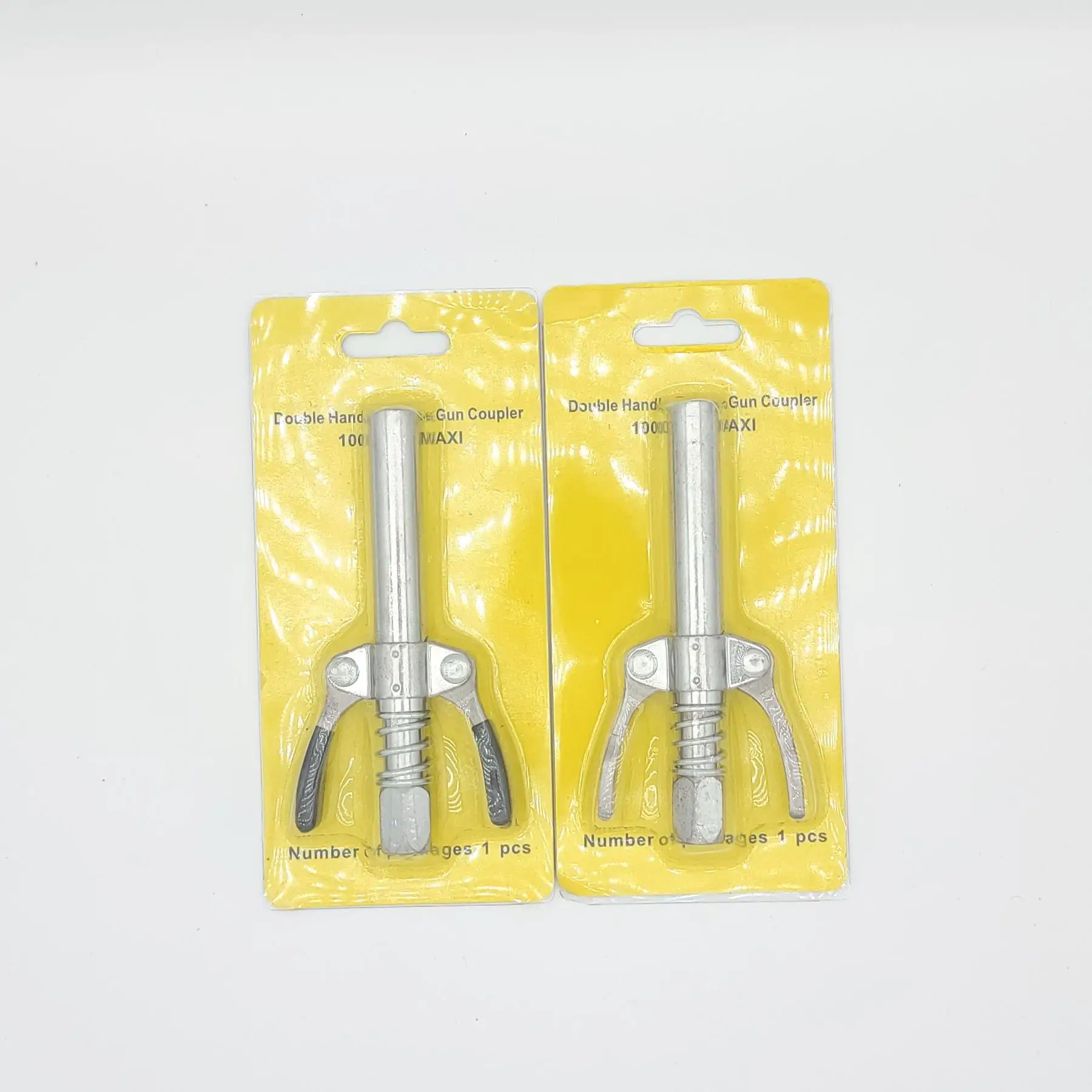Factory New Long type Double Handle  Self-Locking Quick Release Grease Gun Coupler Convenient deep and narrow oil filling