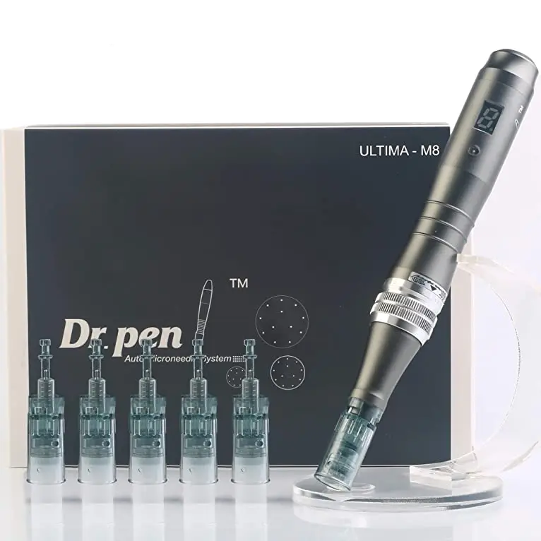 Dr. Pen M8 6 Speeds Electric 11/16/24/36/42 Pins Ultima Derma Pen Anti Aging MTS Microneedle Derma Needle Pen