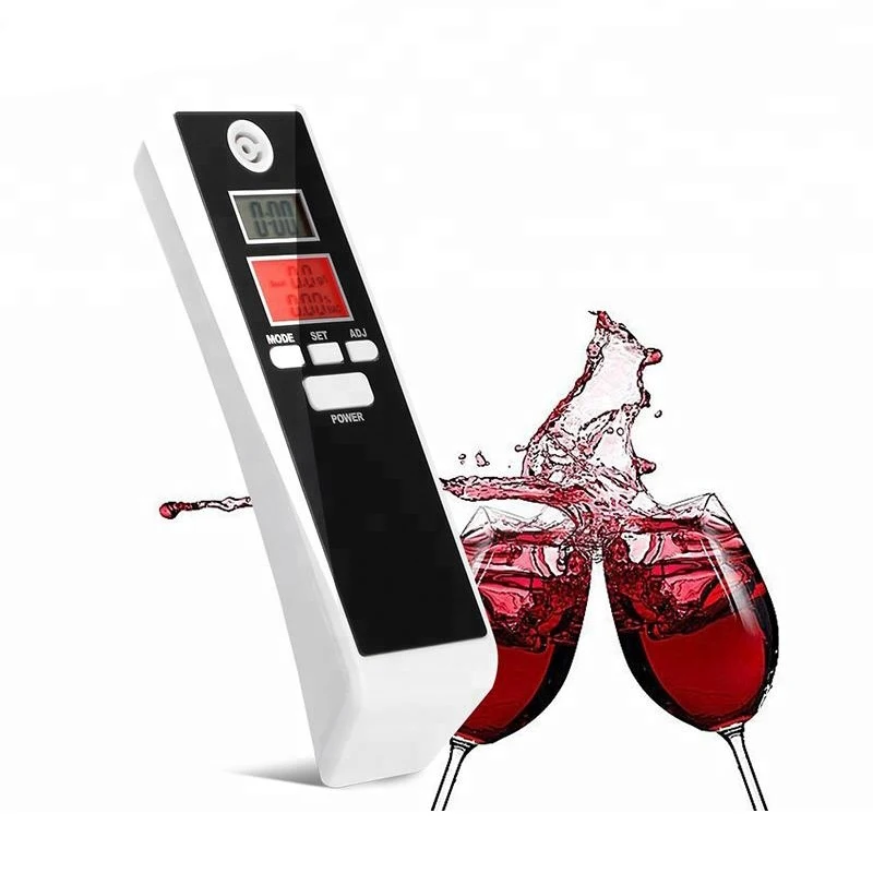  Профессиональный портативный быстродействующий гидрометр для вина двойной ЖК-Алкотестер цифровой алкотестер дыхания