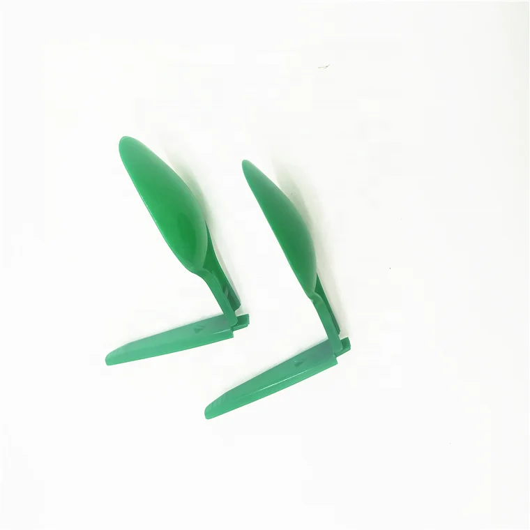 Mini Disposable Plastic Folding Spoon Folding Spoon Yogurt Ice Cream Folding Plastic Spoon