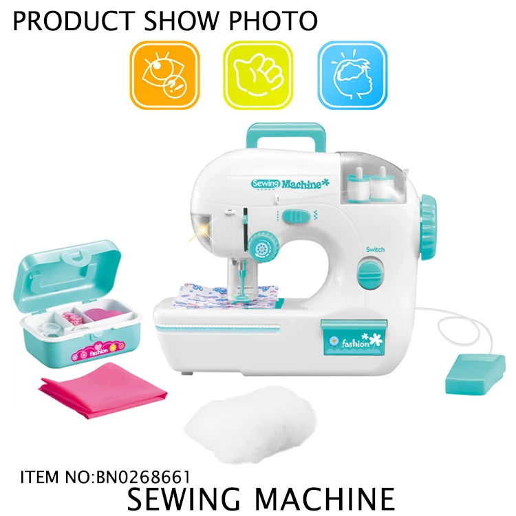 Battery operated safe mini toy sewing machine for kids