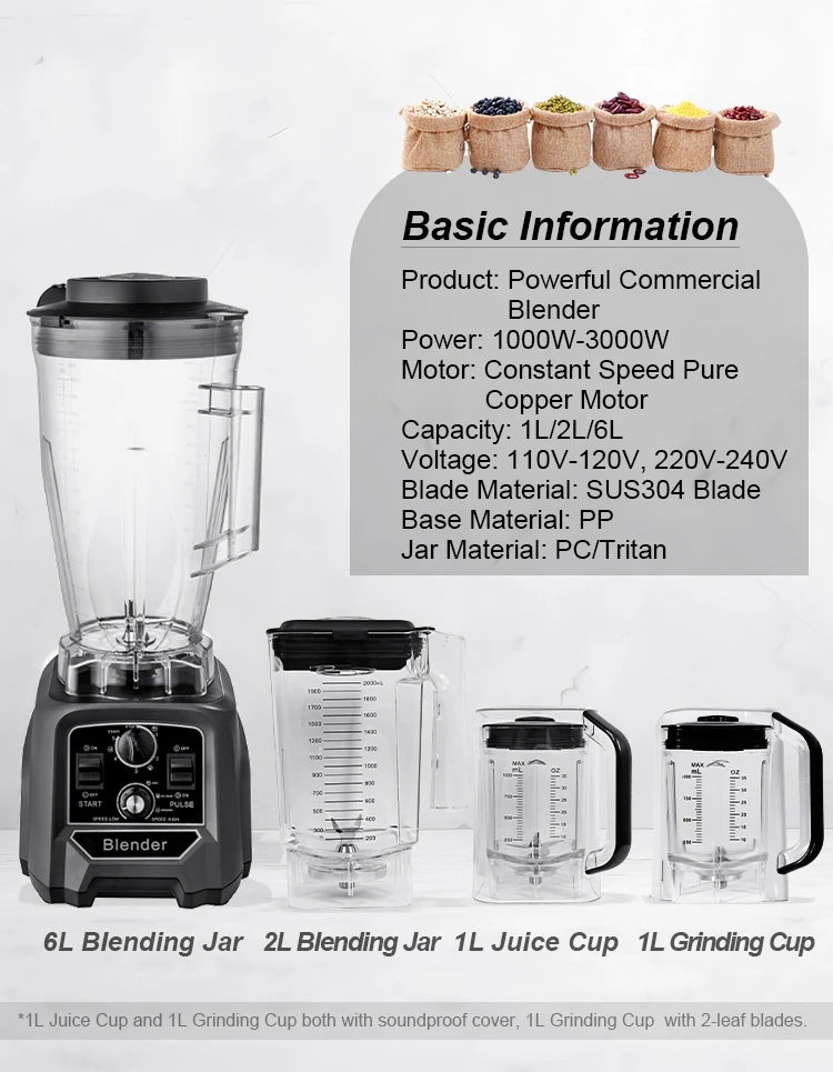 Pionner Home Blender  Machine Smoothie Maker High Speed Blender Fruit Juicer Machine Commercial Blender
