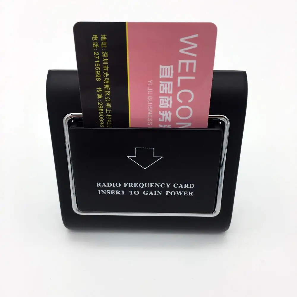 Black Smart Card Switch Door Lock Energy Saving Switch Hotel