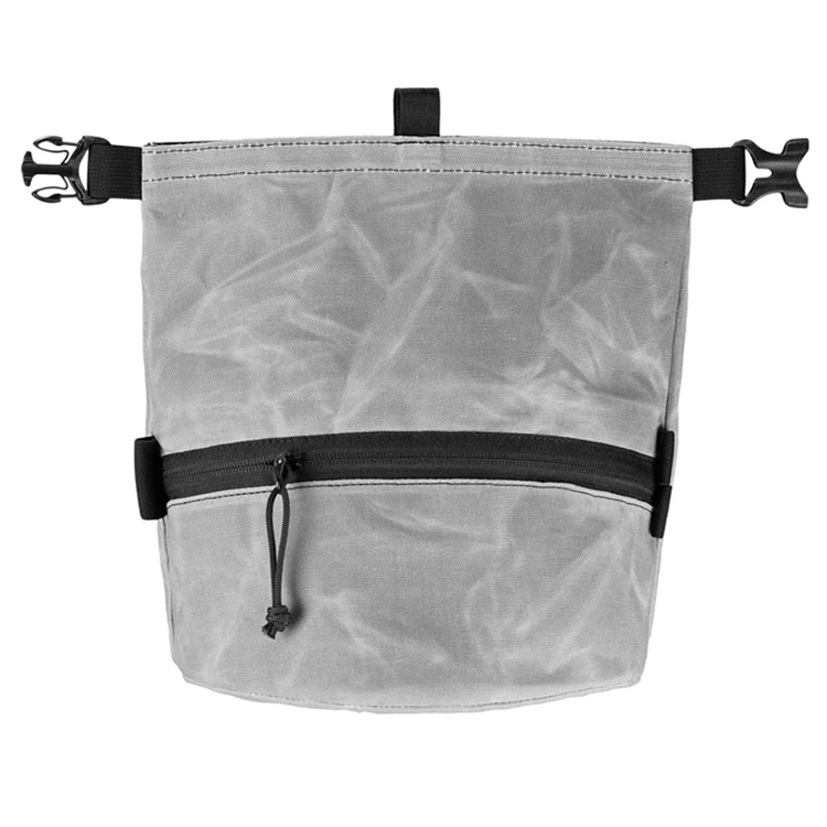 High Quality Custom Waterproof Waxed Canvas Chalk Bag Rock Climbing