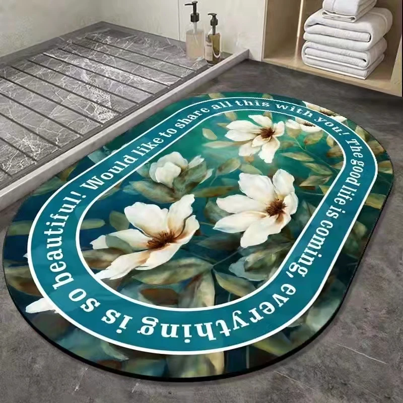 Best sell anti drying anti-slip Bathroom floor diatom mud foot pad diatomite bath mat