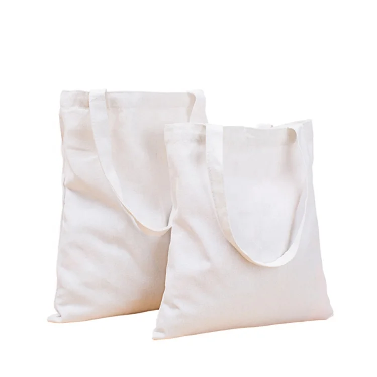 Reusable large capacity shoulder shopping bag 100% Natural cotton Canvas tote bag of great quality