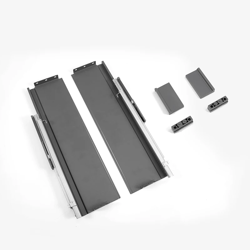 
 Fgvslide кухонного шкафа скрытый направляющих для выдвижения ящика каналами Box для мягкого закрытия дверцы металлический ящик системы  