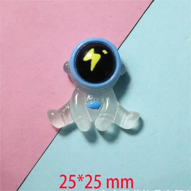 Wholesale Fashion  Glow Astronaut Planet Rocket Space Resin Diy  Accessories Shoes Hairpin Rope Hairpin Accessories
