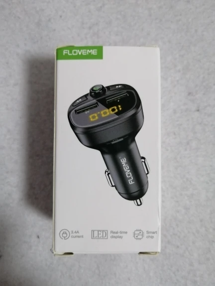  Устройство зарядное FLOVEME автомобильное с двумя USB-портами и поддержкой