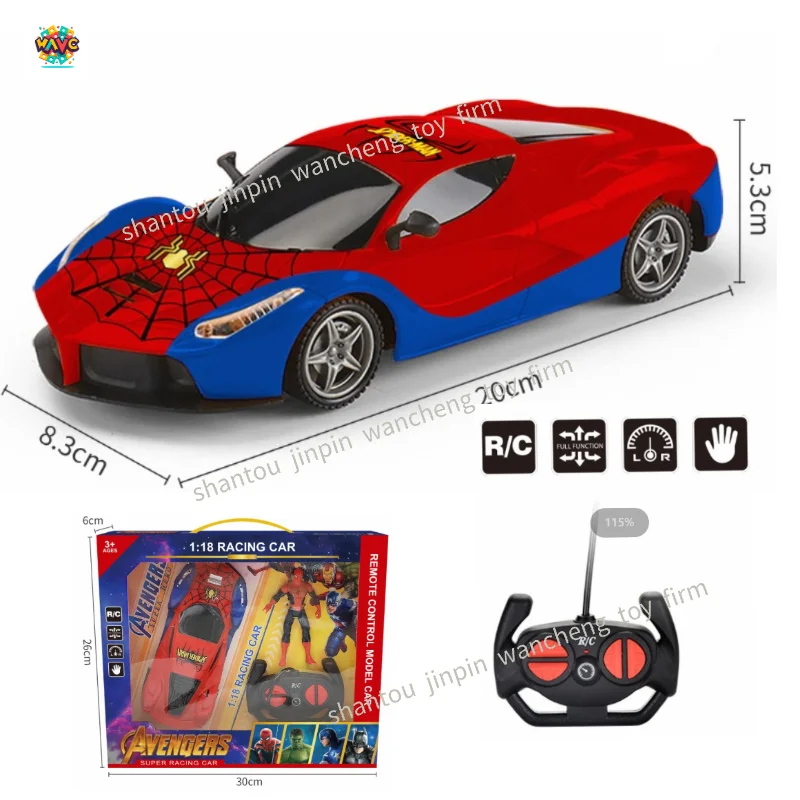 1:18 Five-way Remote Control Car Kids Toys Sports Car Children Toy RC Cars New 2023 Electric Plastic Window Box Colorful