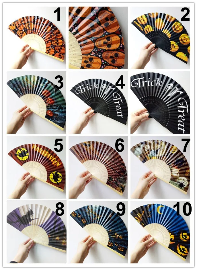 custom gifts & crafts novelty gifts item set Ghost Festival anime cosplay paper fan Halloween costume decorations