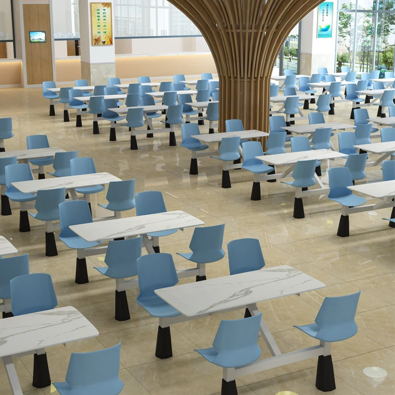 Modern Dining Furniture Restaurant Set For School Canteen Table And Chair