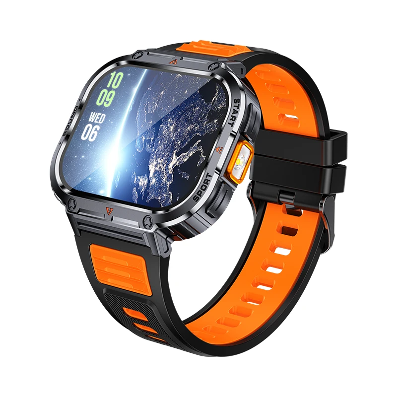 NX23 Exclusive Design Outdoor Smart Watch with Strong Flashlight IP68 Waterproof Sports Style High-end Smartwatch 2024 New