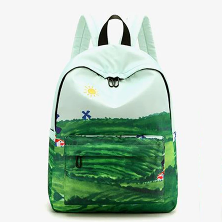 Custom Print Korean Classic School Day Backpack