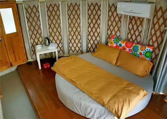 Outdoor Luxury Hotel Living Resort Custom Homes Mongolian Yurt Canvas Glamping With Bathroom Safari Tents