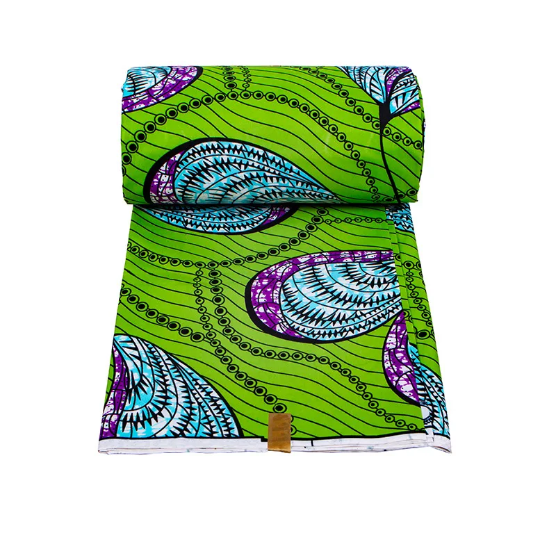 Wholesale African Ankara Wax Block Polyester Printed Fabric African Wax Print Ankara Holland Fabric