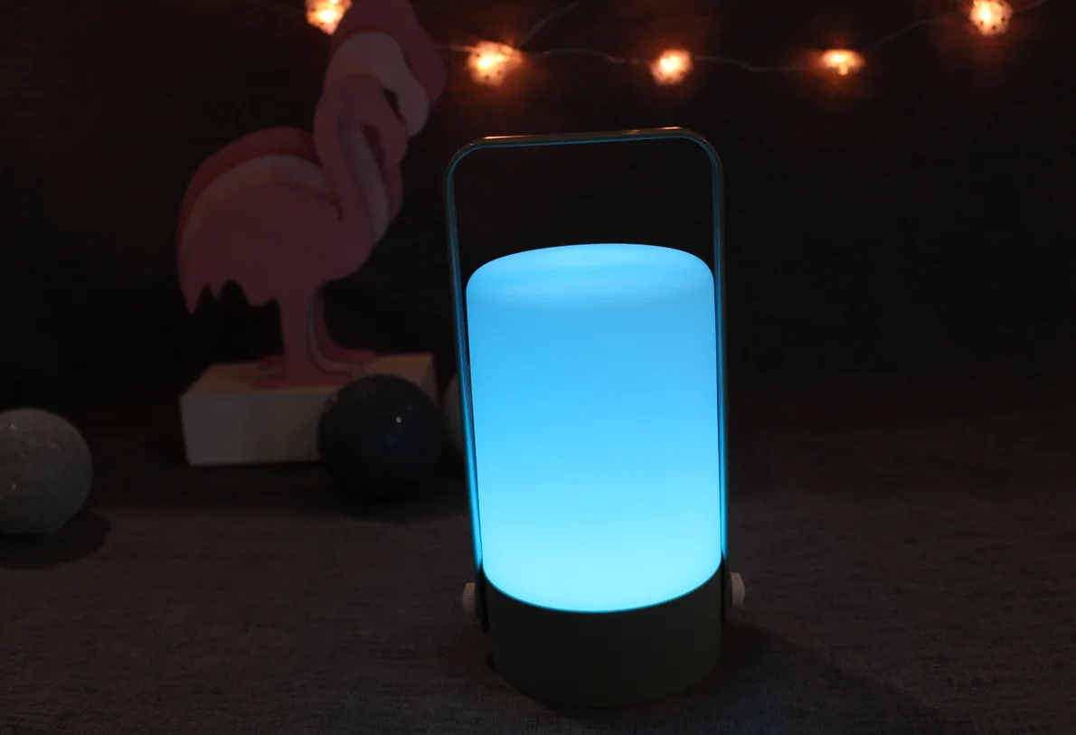 LED portable lamp battery color change small handle lantern light
