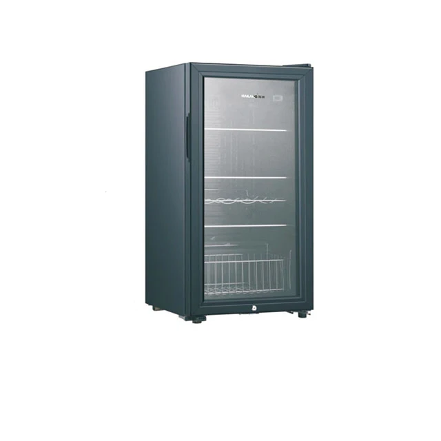 Good Price 135L Newest Fashion Glass Door  Noise Free Mini Bar Fridge Refrigerator