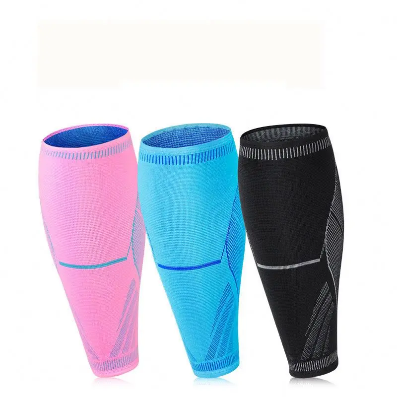 Custom Hot selling Knitted Compression Calf Sleeves Sport Football  Running Calf Support
