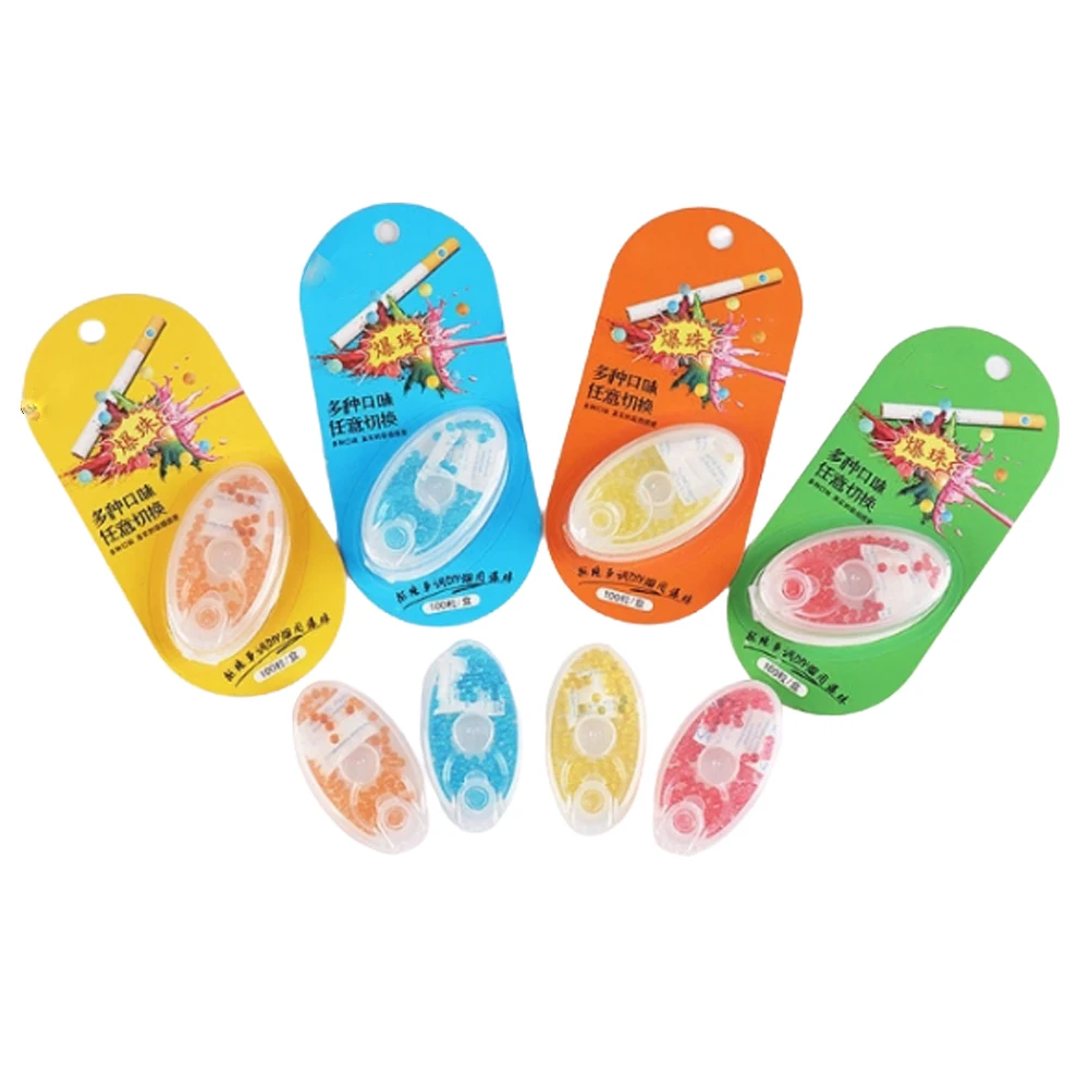 France HOT SELL cigarette filter varous fruit taste menthol capsule pops menthol flavour crush balls bead for cigarette
