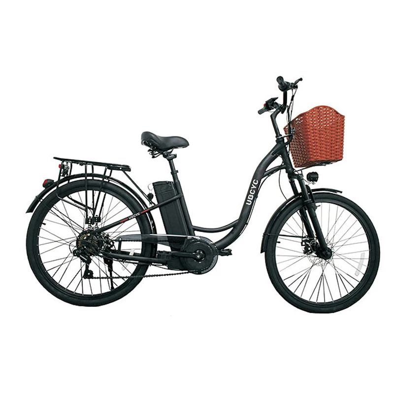 Vintage 26'*4.0 inch 750w Fat Tire Electric city Bike Woman Step Through Electric City E Bike Bicycle