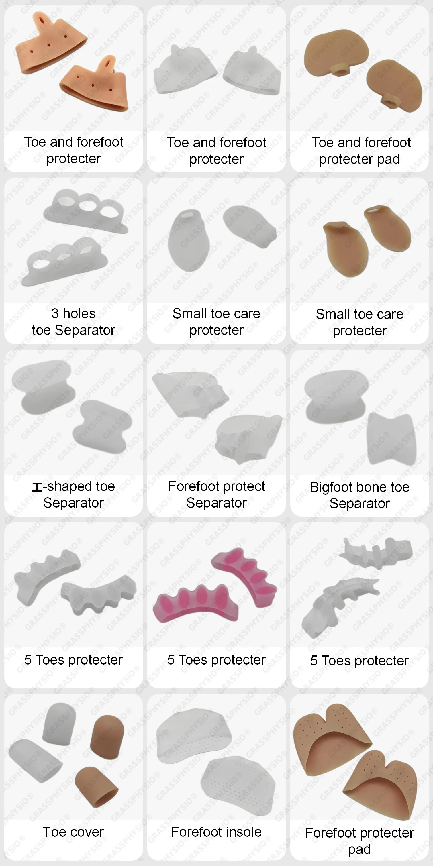 High Quality Silicone Gel Bunion Relief Zehentrenner Toe Spacers Corrector Juanete Splitter Protectors