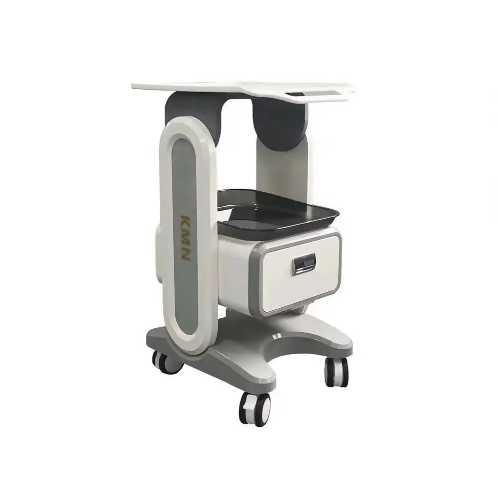 Mobile Tool Cart With Wheels 2 Drawers Trolley Multifunction Roller Tool Cabinet For 3d Scanner Machine