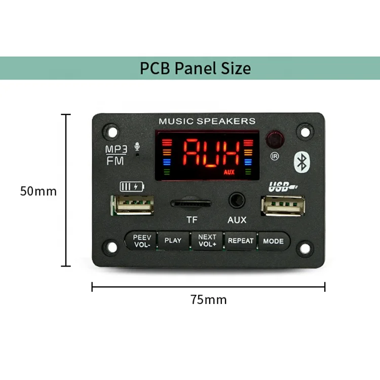 JQ Bluetooth MP3 Player Module Bluetooth MP3 Decoder Board 12V With Charging