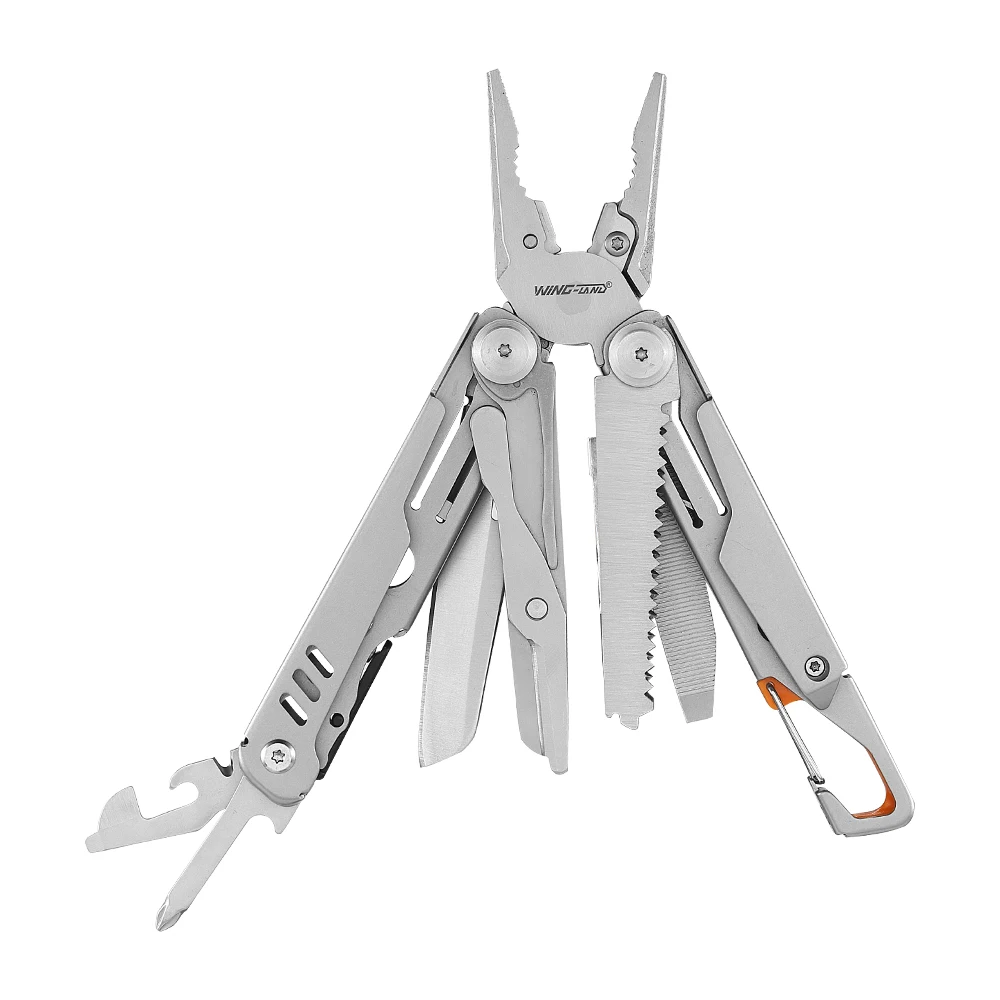 10In1 Camping Multifunction Pliers Tools Stainless Steel Folding Knife File Saw Plier Multi Tool