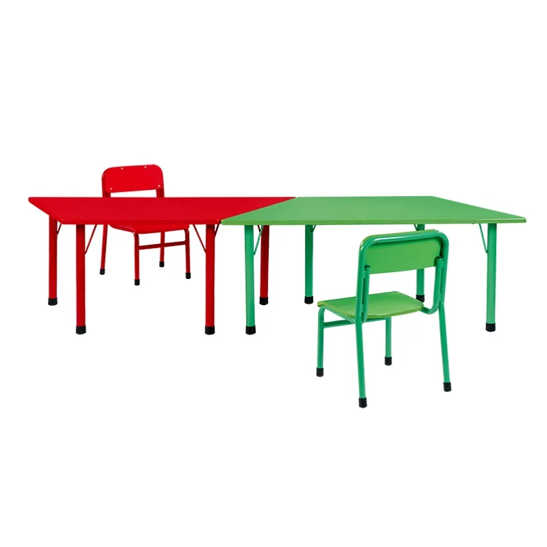 Nursery School Classroom Furniture Tables And Chairs Colorful Kindergarten Desk