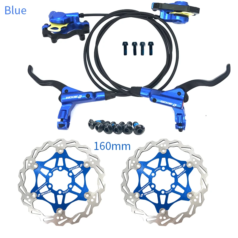 ZOOM HB875 Bicycle Hydraulic Disc Brake Set With 160mm Rotors MTB Bike Oil Pressure Brake Cycle  Brake Parts