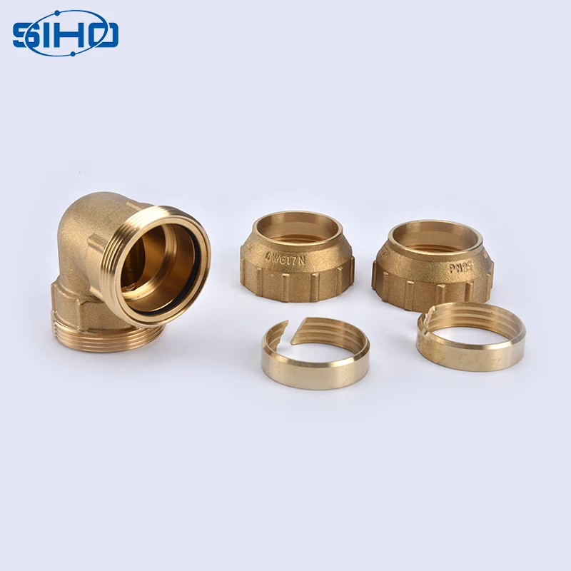 China manufacturer brass elbow compression tube fittings with best quality