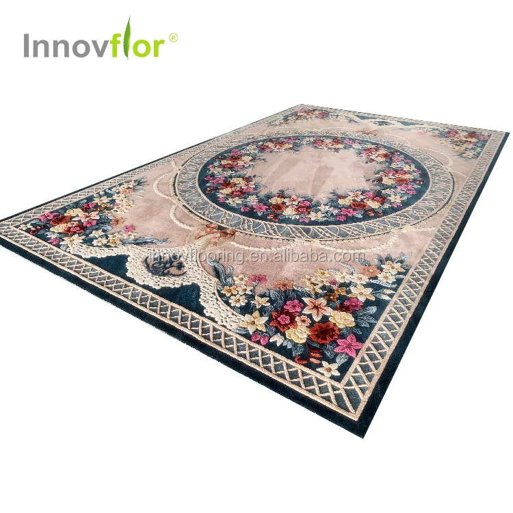 Natural Grand Tapis Oriental De Salon Pour Home Hotel Living Room Hand Made Pure Wool Silk Area Rug Karpet Bulu Carpet For Sale