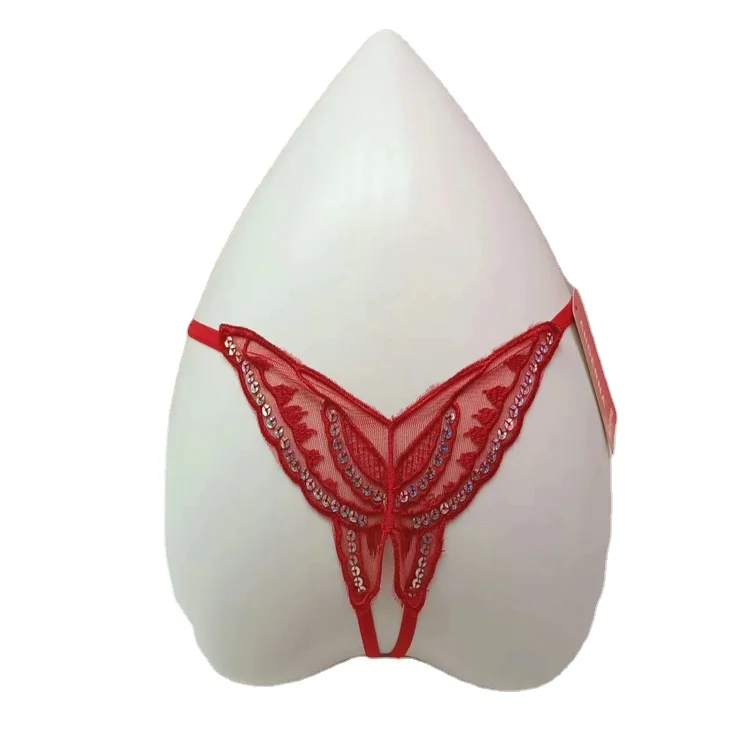 0.54 Dollar Model LFK002 Women Lace Panties Stretch T-back Low Rise Hipster Underwear Thongs And G String Girls Panties