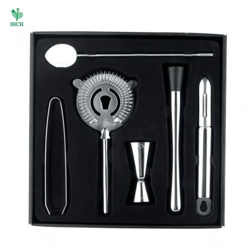 Набор барных инструментов, набор металлических инструментов на заказ для бара, Подарочный барный инструмент, барный инструмент, коктейльное оборудование, набор бармена