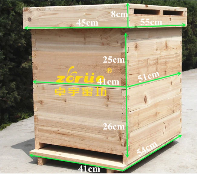 Высокое качество различные стили деревянный двухэтажный улей