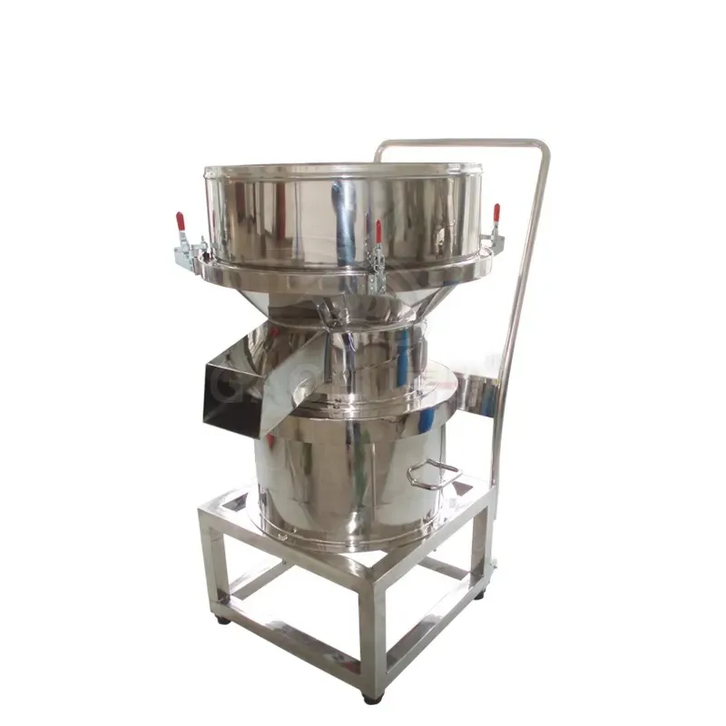 Dezhong new stainless steel soy milk filter vibrating screen liquid filtration machine