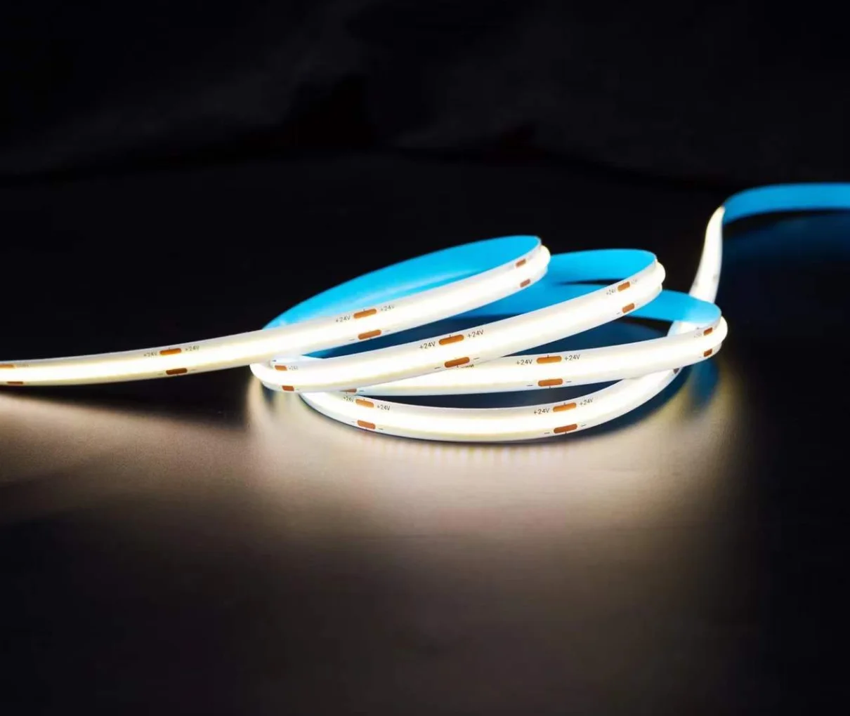 5V 12V 24V Power Supply Fabby Light 5mm 8mm PCB Size 182 320 400 480 512pcs LED COB Strip